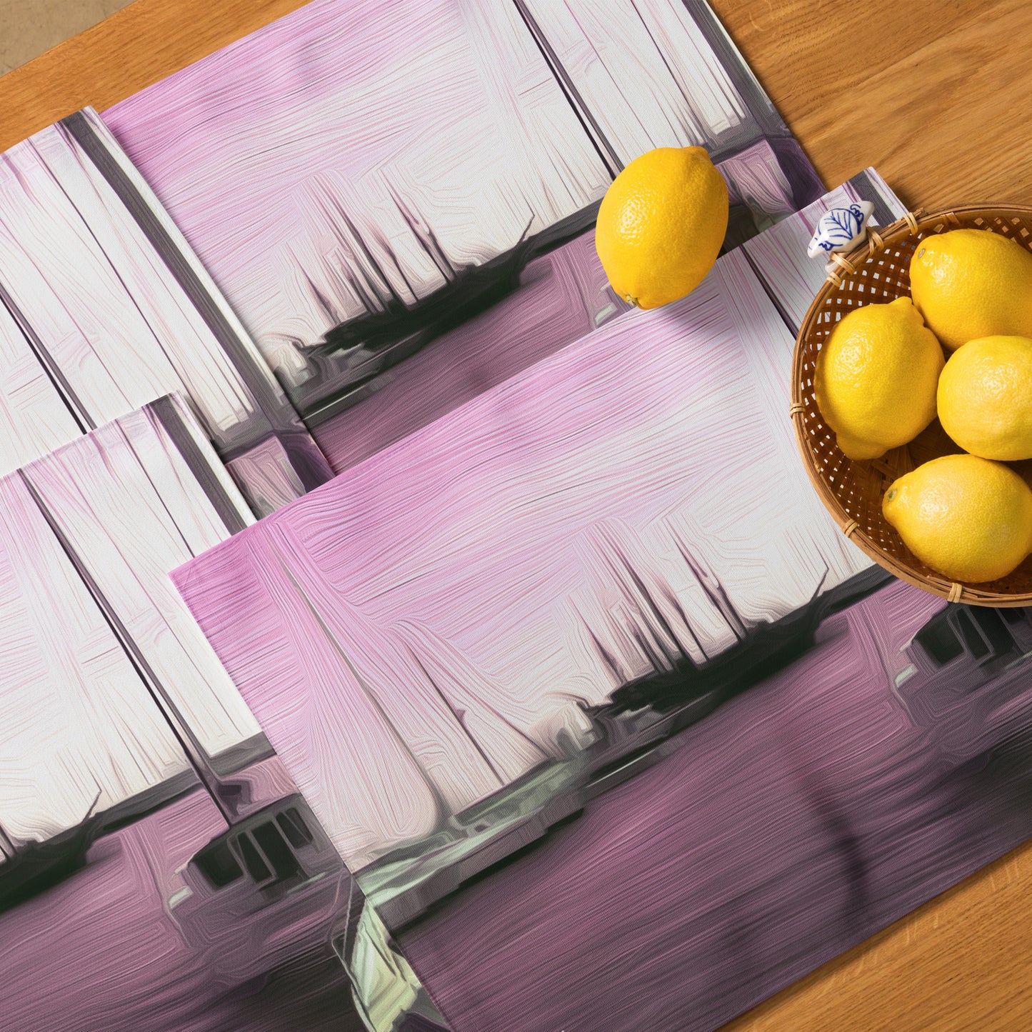 The Sleeping Yachts (at Evening) - Placemat Set - iSAW Company