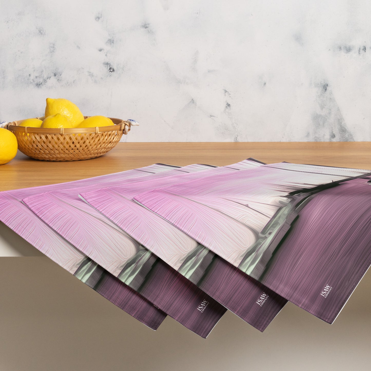 The Sleeping Yachts (at Evening) - Placemat Set - iSAW Company