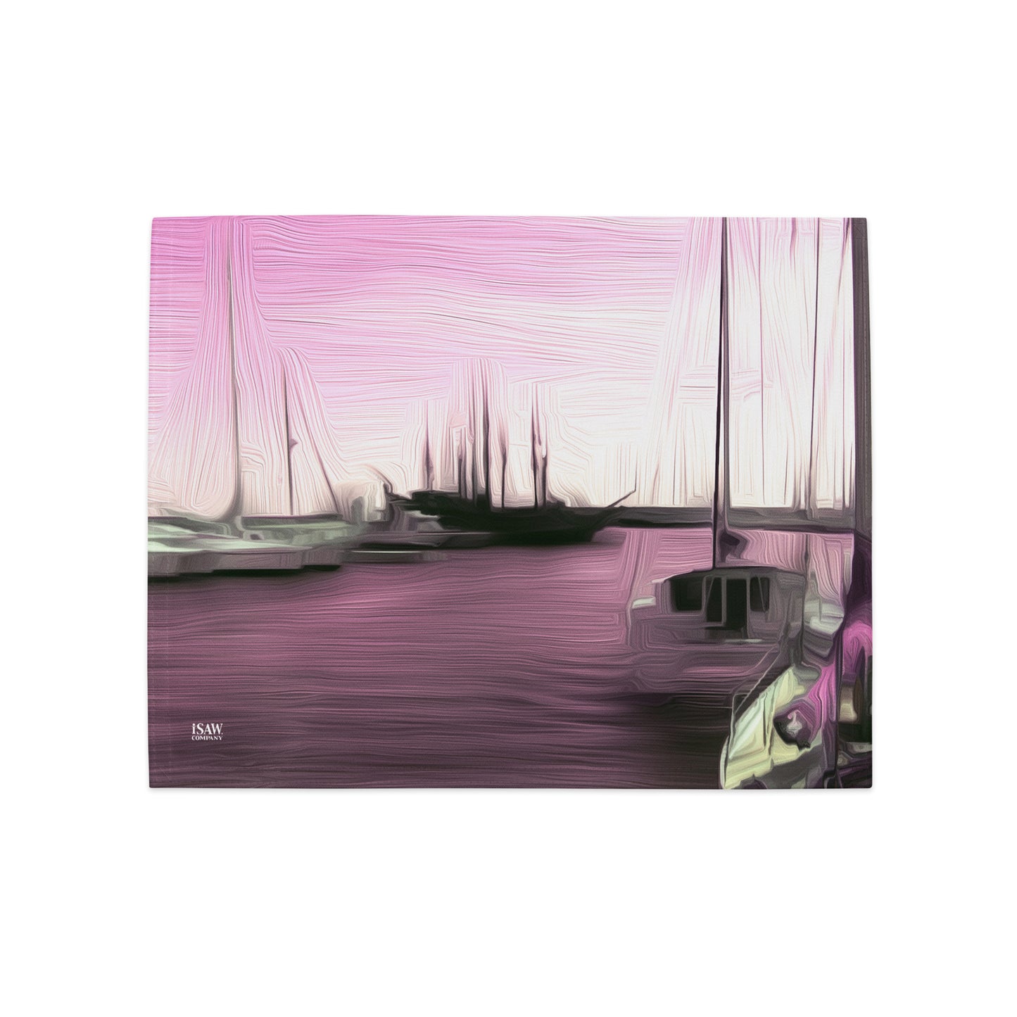 The Sleeping Yachts (at Evening) - Placemat Set - iSAW Company