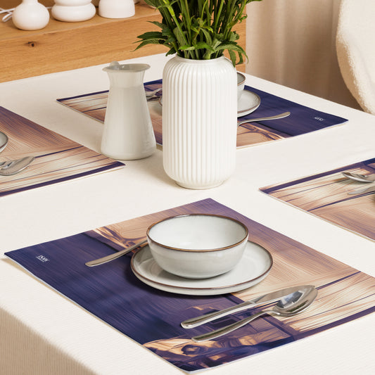 The Sleeping Yachts (at Sunset) - Placemat Set - iSAW Company