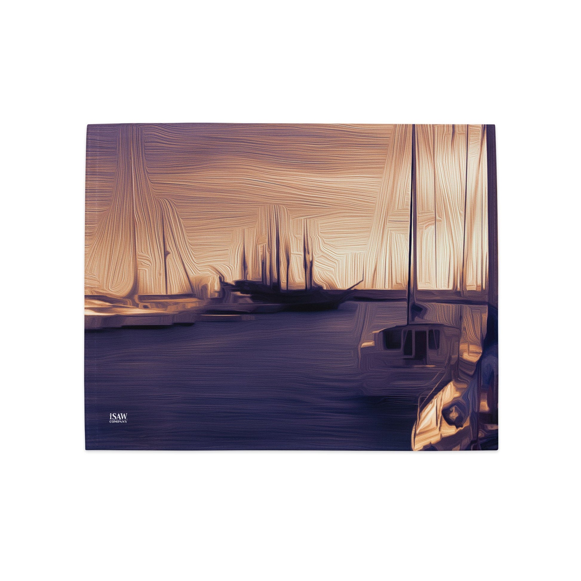 The Sleeping Yachts (at Sunset) - Placemat Set - iSAW Company