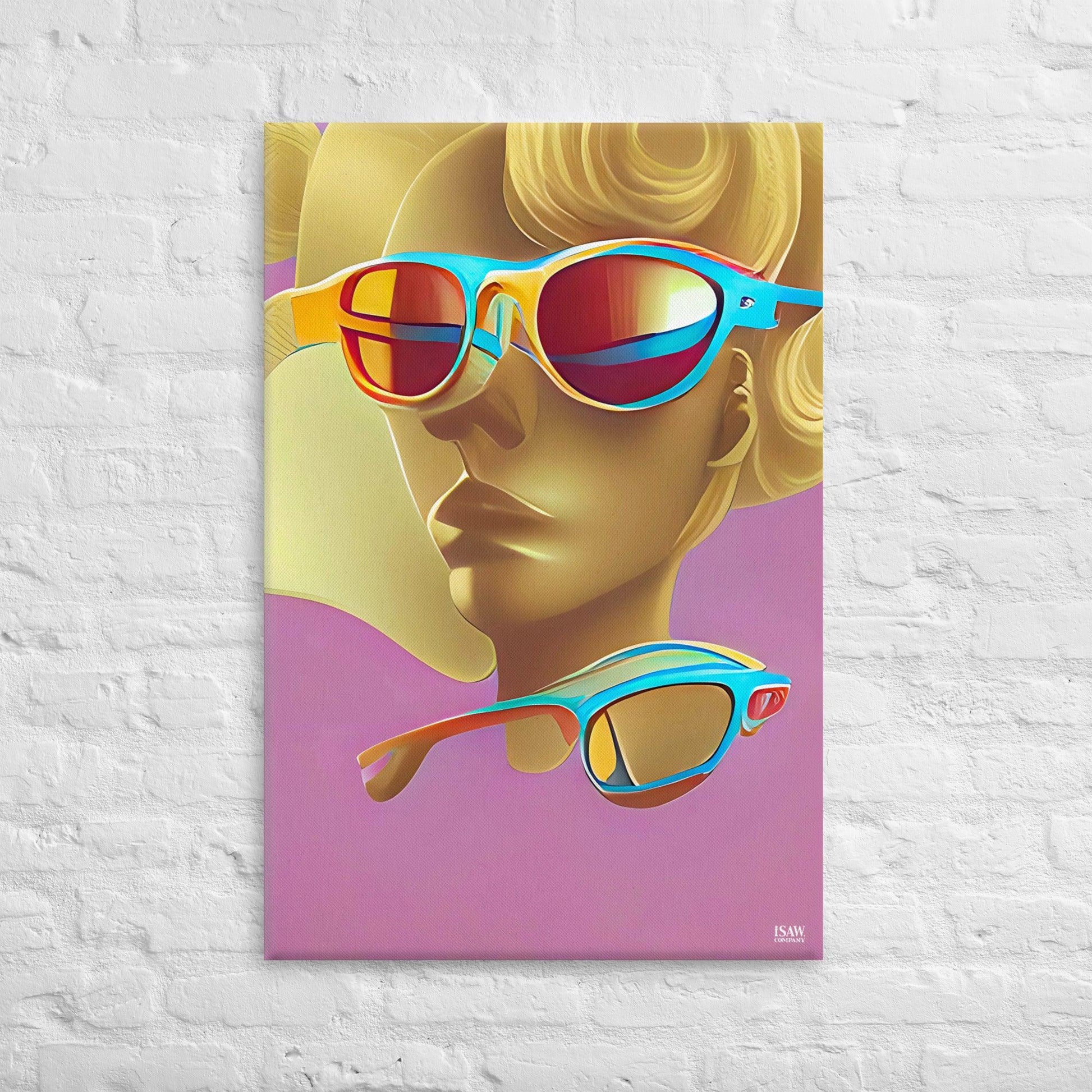Retro Cool Pink - Canvas Print - iSAW Company