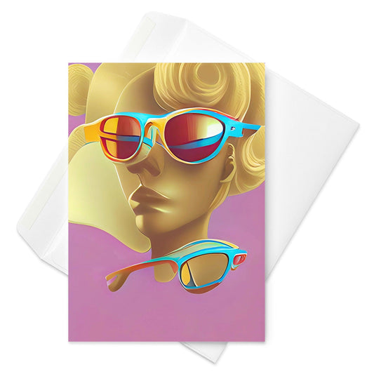 Retro Cool Pink - Note Card - iSAW Company