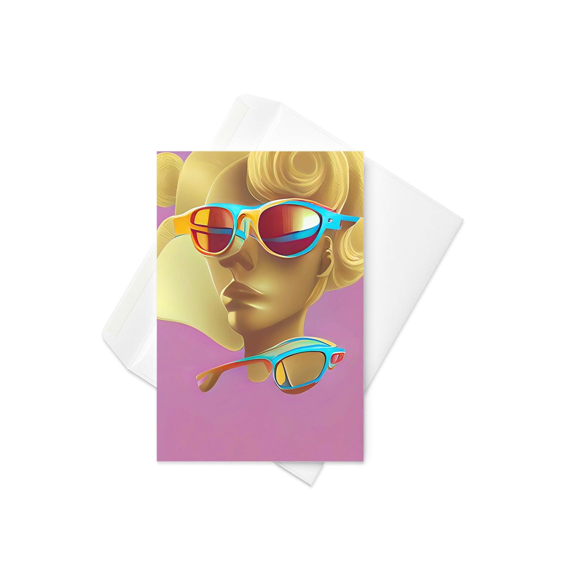 Retro Cool Pink - Note Card - iSAW Company