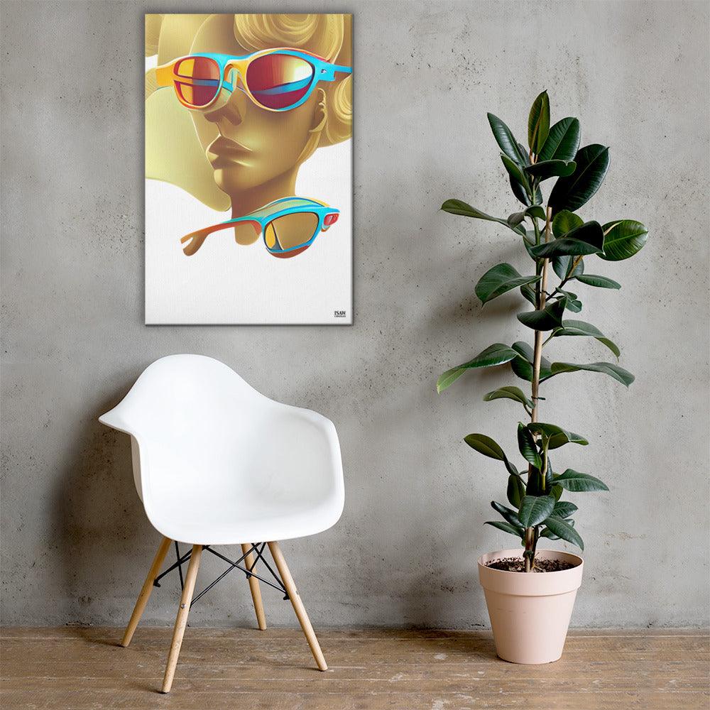 Retro Cool White - Canvas Print - iSAW Company