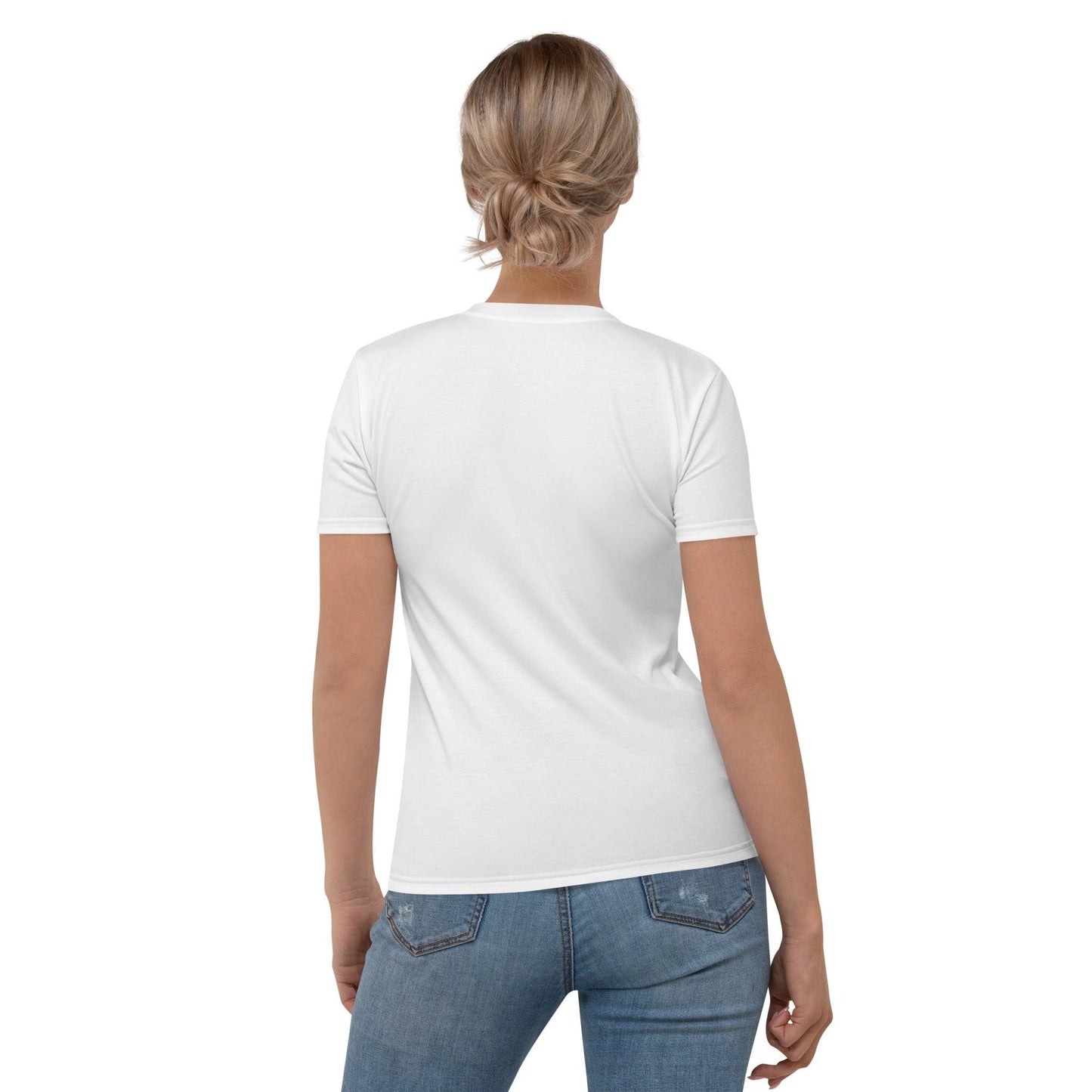 Stop And Smell The Rosé - Womens White T-Shirt - iSAW Company