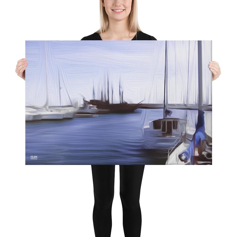 The Sleeping Yachts (at Afternoon) - Canvas Print - iSAW Company