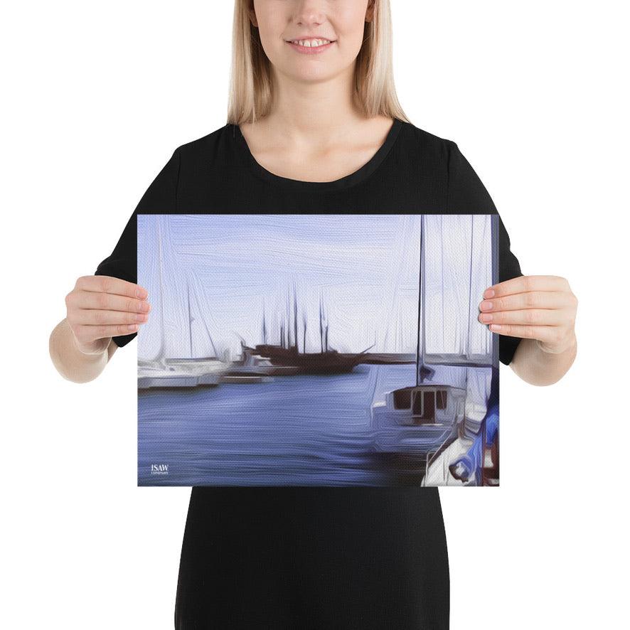 The Sleeping Yachts (at Afternoon) - Canvas Print - iSAW Company