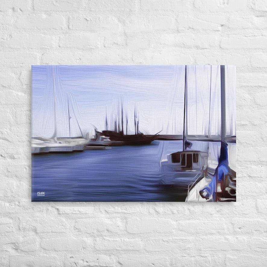 The Sleeping Yachts (at Afternoon) - Canvas Print - iSAW Company