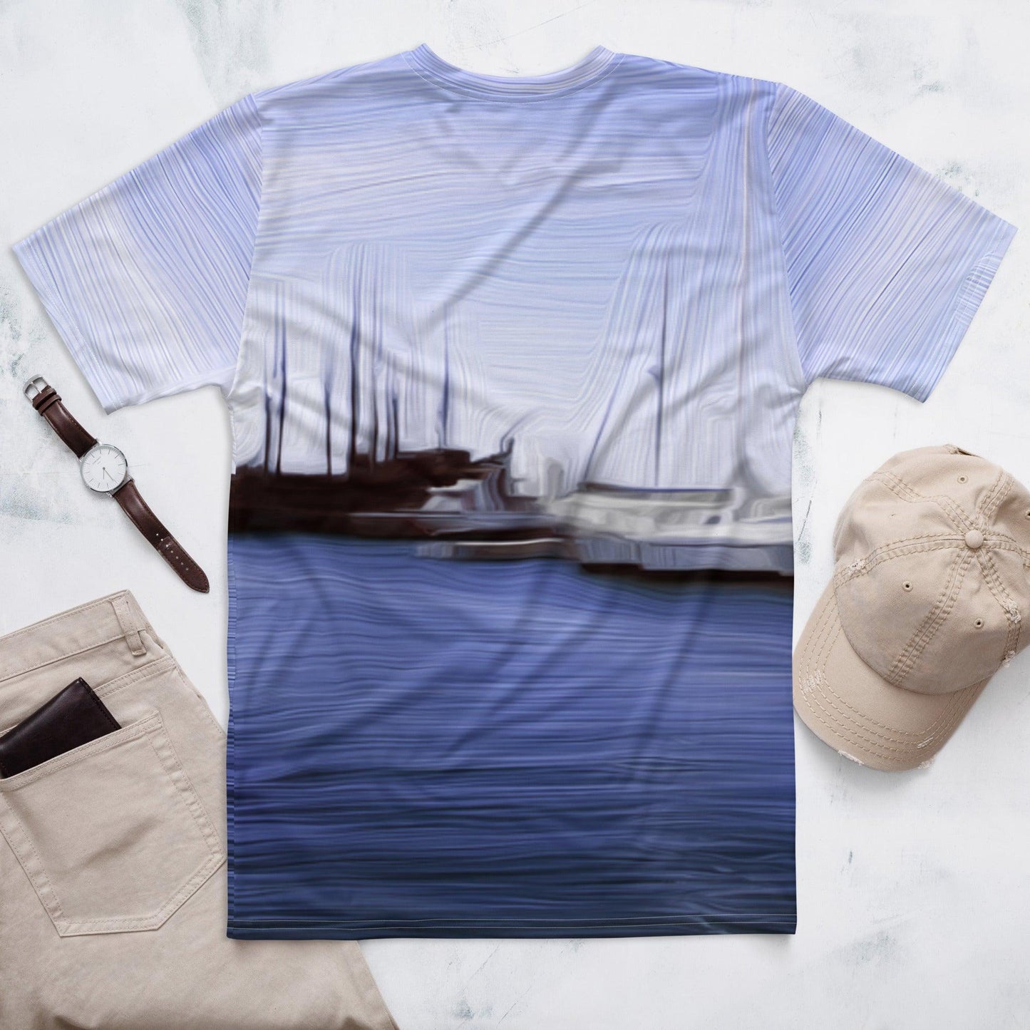 The Sleeping Yachts (at Afternoon) - Mens T-Shirt - iSAW Company