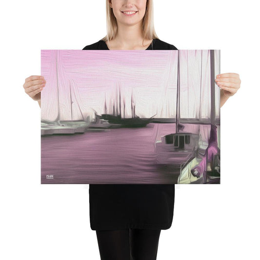 The Sleeping Yachts (at Evening) - Canvas Print - iSAW Company