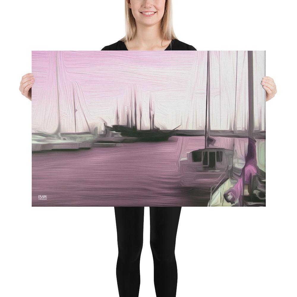 The Sleeping Yachts (at Evening) - Canvas Print - iSAW Company