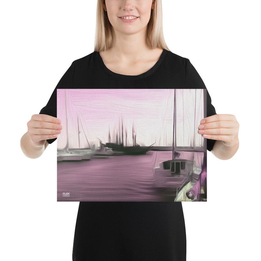 The Sleeping Yachts (at Evening) - Canvas Print - iSAW Company