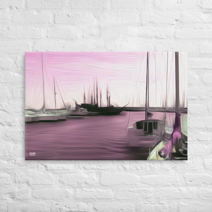 The Sleeping Yachts (at Evening) - Canvas Print - iSAW Company