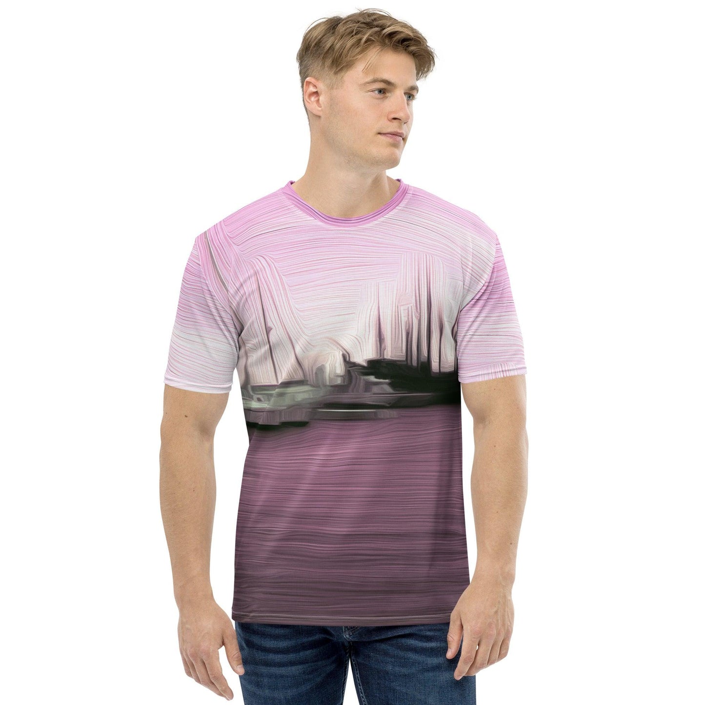 The Sleeping Yachts (at Evening) - Mens T-Shirt - iSAW Company