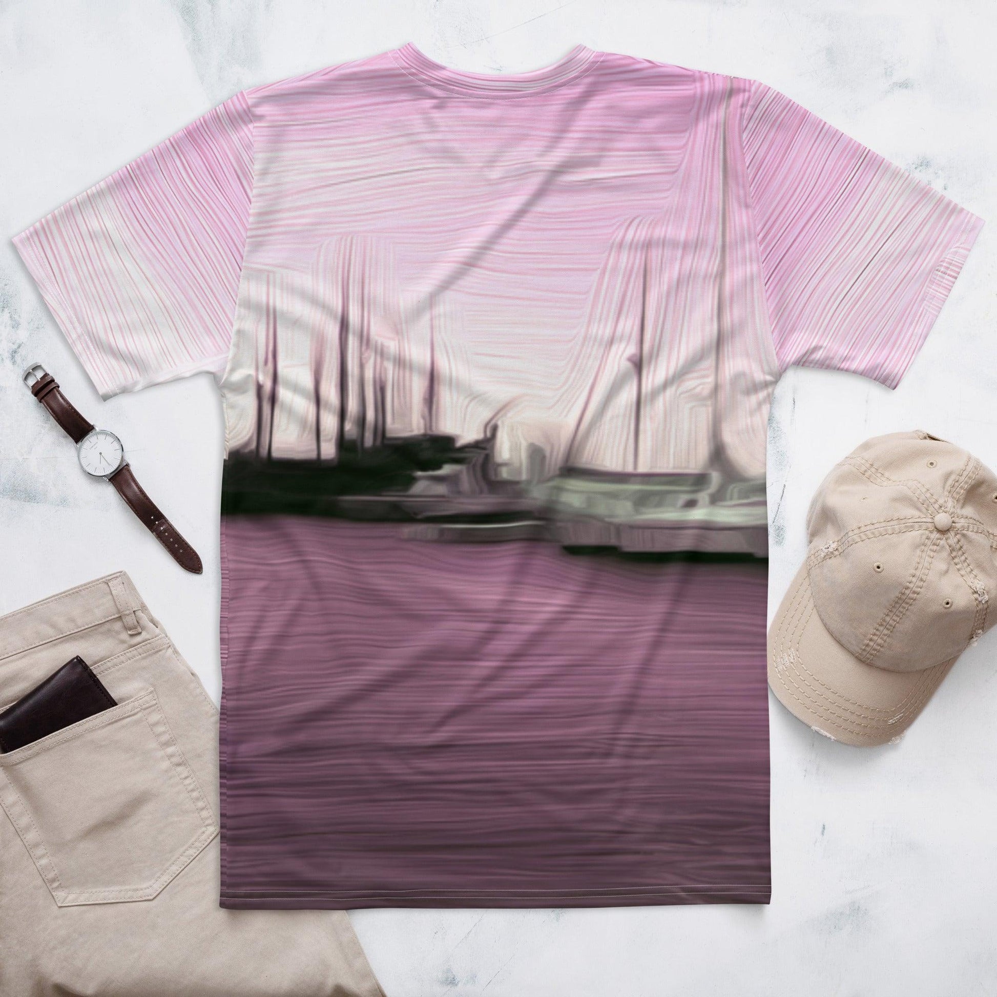 The Sleeping Yachts (at Evening) - Mens T-Shirt - iSAW Company