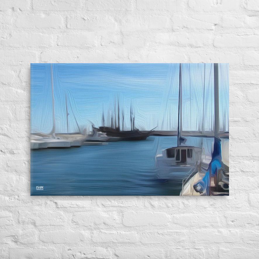 The Sleeping Yachts (at Morning) - Canvas Print - iSAW Company