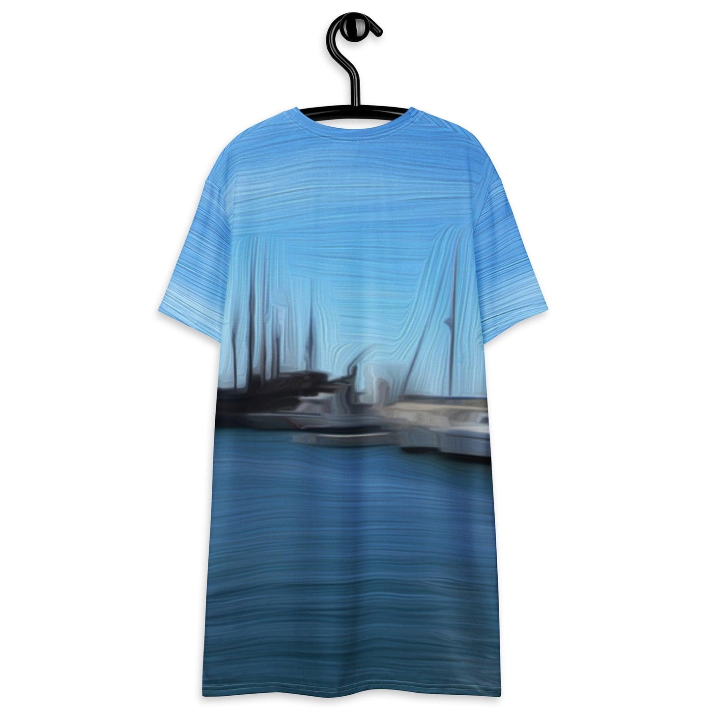 The Sleeping Yachts (at Morning) - Womens T-Shirt Dress - iSAW Company