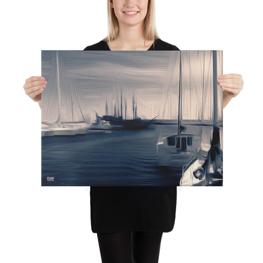 The Sleeping Yachts (at Sunrise) - Canvas Print - iSAW Company