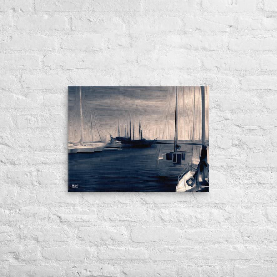 The Sleeping Yachts (at Sunrise) - Canvas Print - iSAW Company