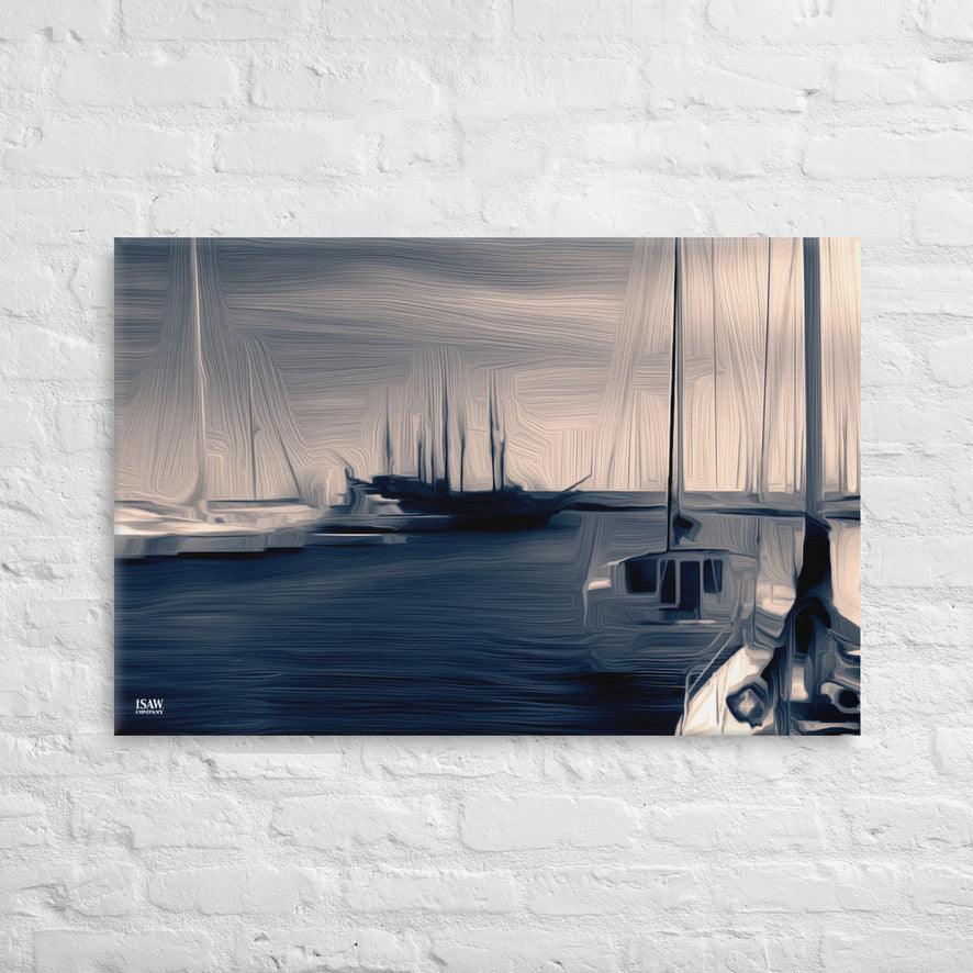 The Sleeping Yachts (at Sunrise) - Canvas Print - iSAW Company