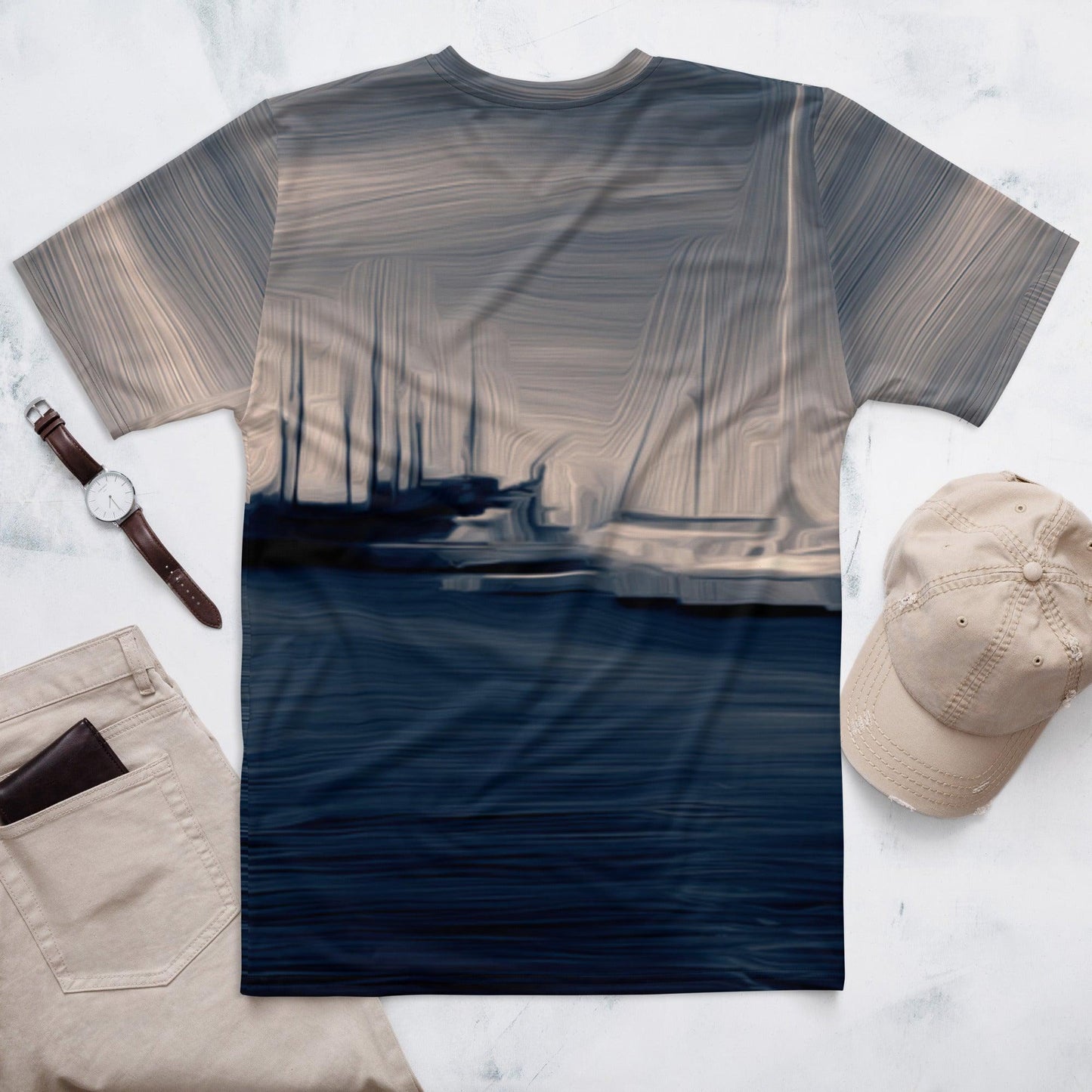 The Sleeping Yachts (at Sunrise) - Mens T-Shirt - iSAW Company