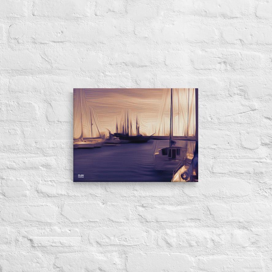 The Sleeping Yachts (at Sunset) - Canvas Print - iSAW Company