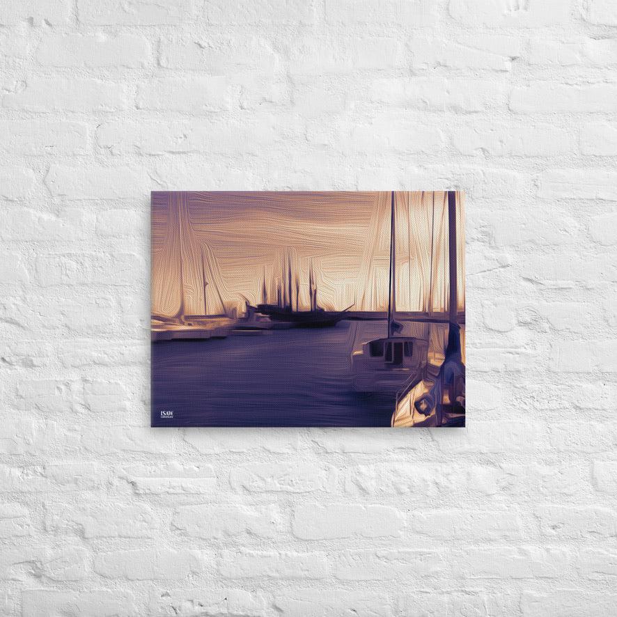 The Sleeping Yachts (at Sunset) - Canvas Print - iSAW Company