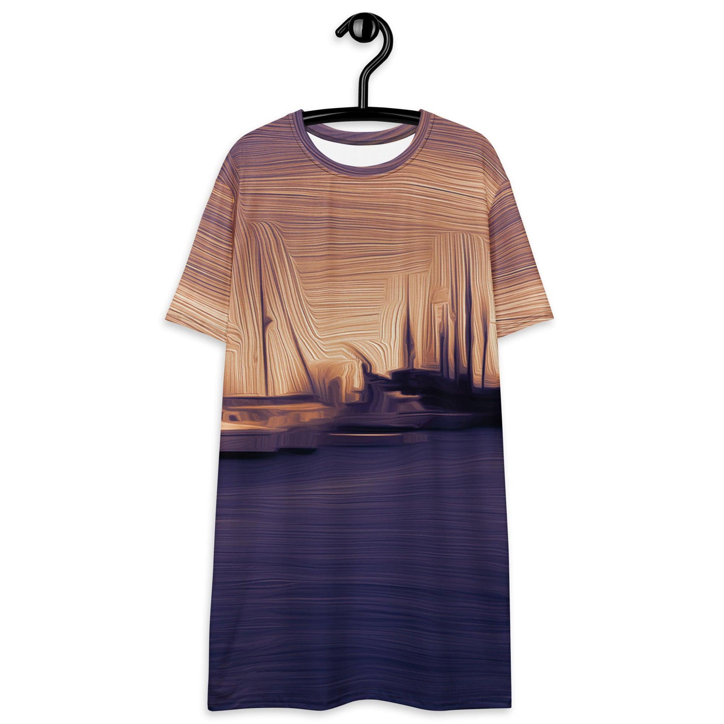 The Sleeping Yachts (at Sunset) - Womens T-Shirt Dress - iSAW Company