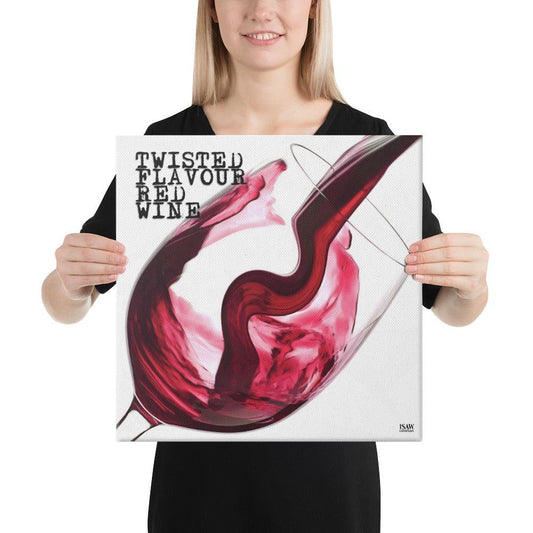 Twisted Flavour Red Wine - Canvas Print - iSAW Company