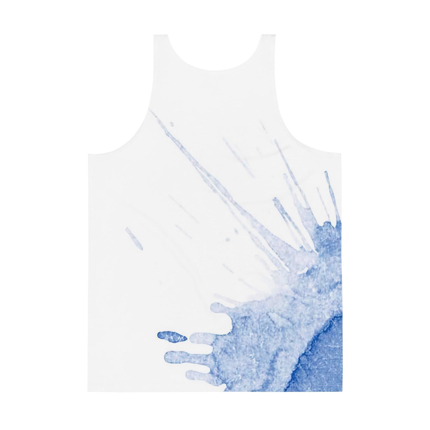 Watercolour Blue Splash - Mens Tank Top - iSAW Company