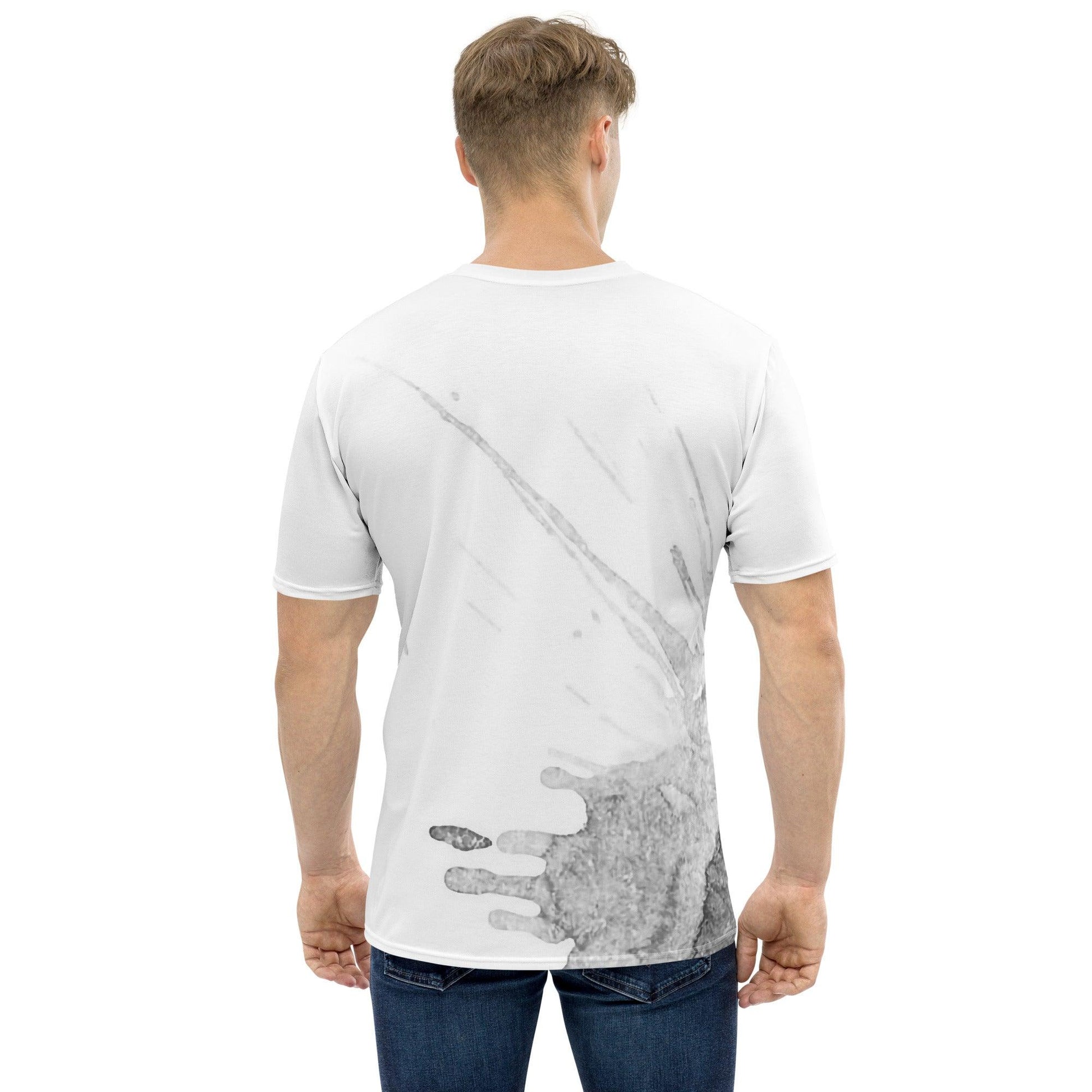 Watercolour Grey Splash - Mens T-Shirt - iSAW Company
