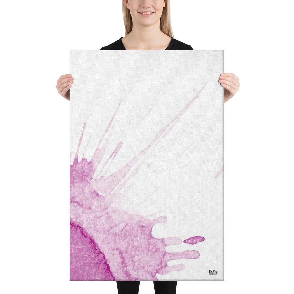 Watercolour Pink Splash - Canvas Print - iSAW Company