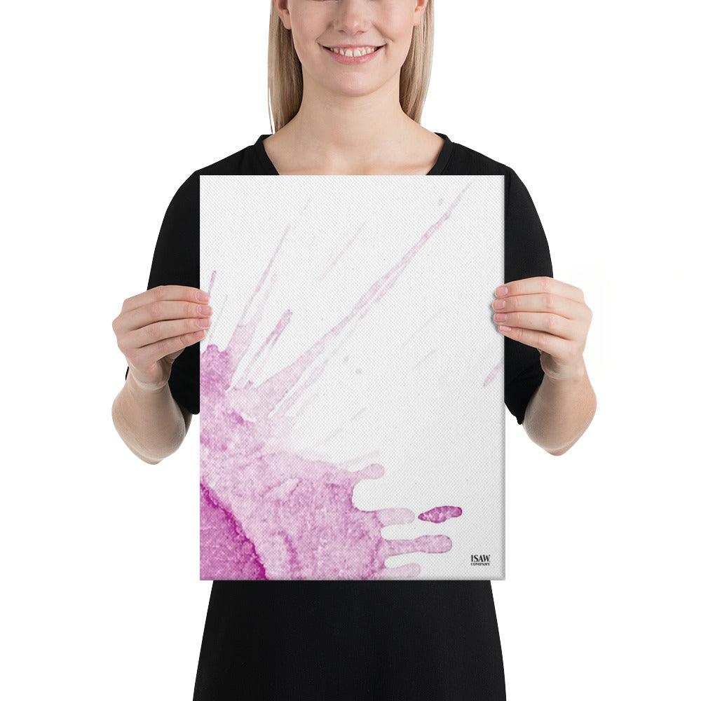 Watercolour Pink Splash - Canvas Print - iSAW Company