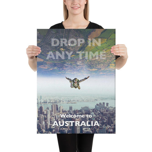 Welcome To Australia - Canvas Print - iSAW Company