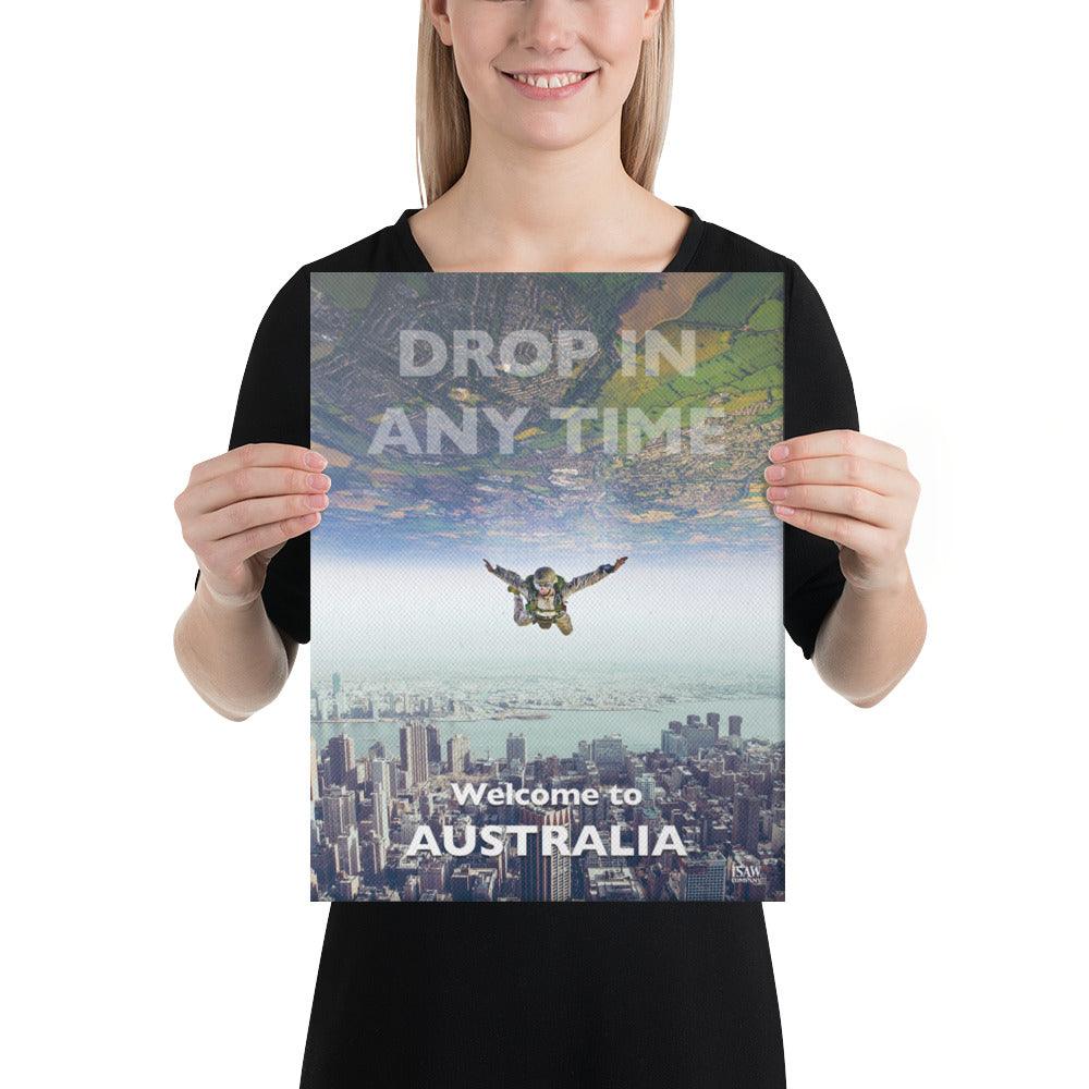 Welcome To Australia - Canvas Print - iSAW Company