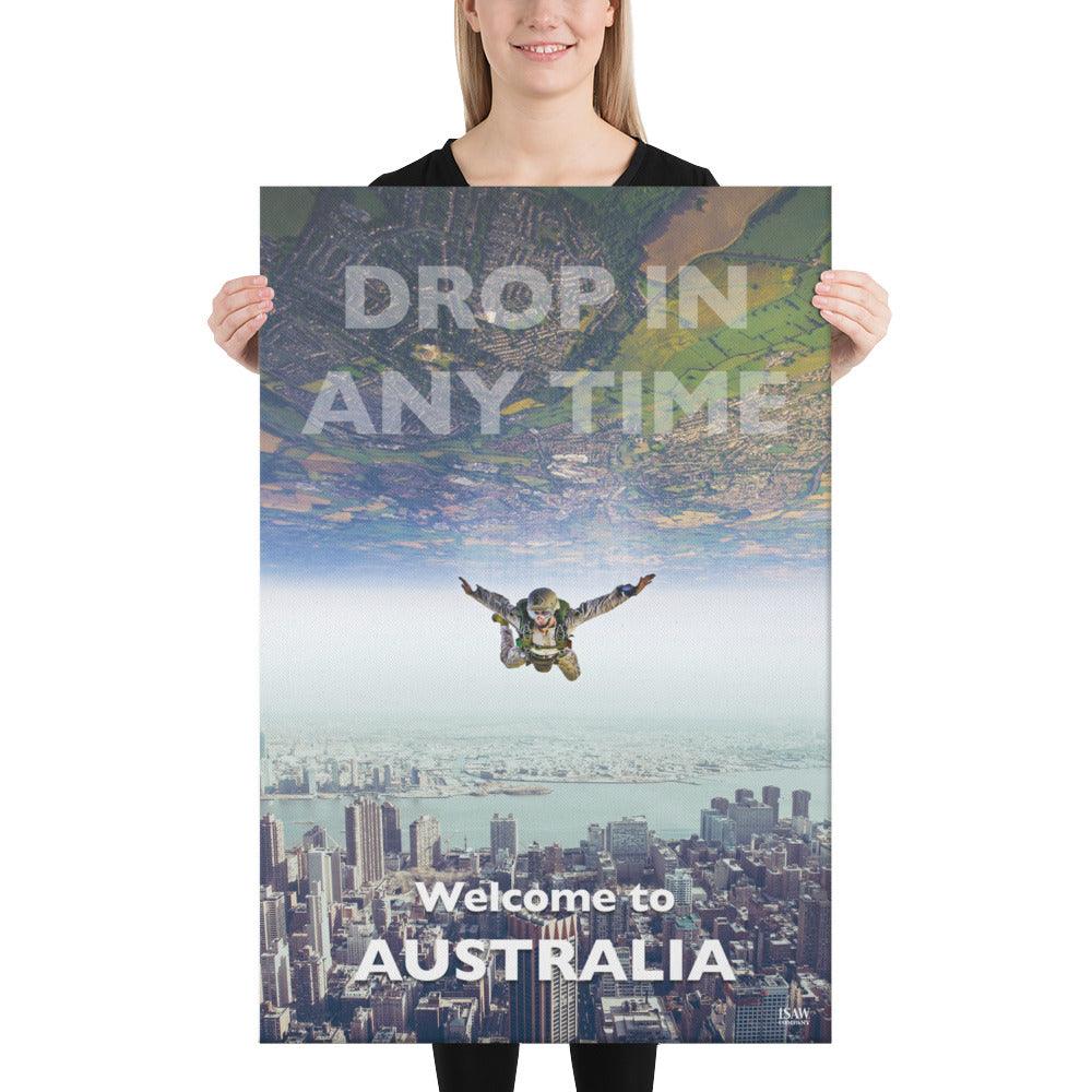 Welcome To Australia - Canvas Print - iSAW Company