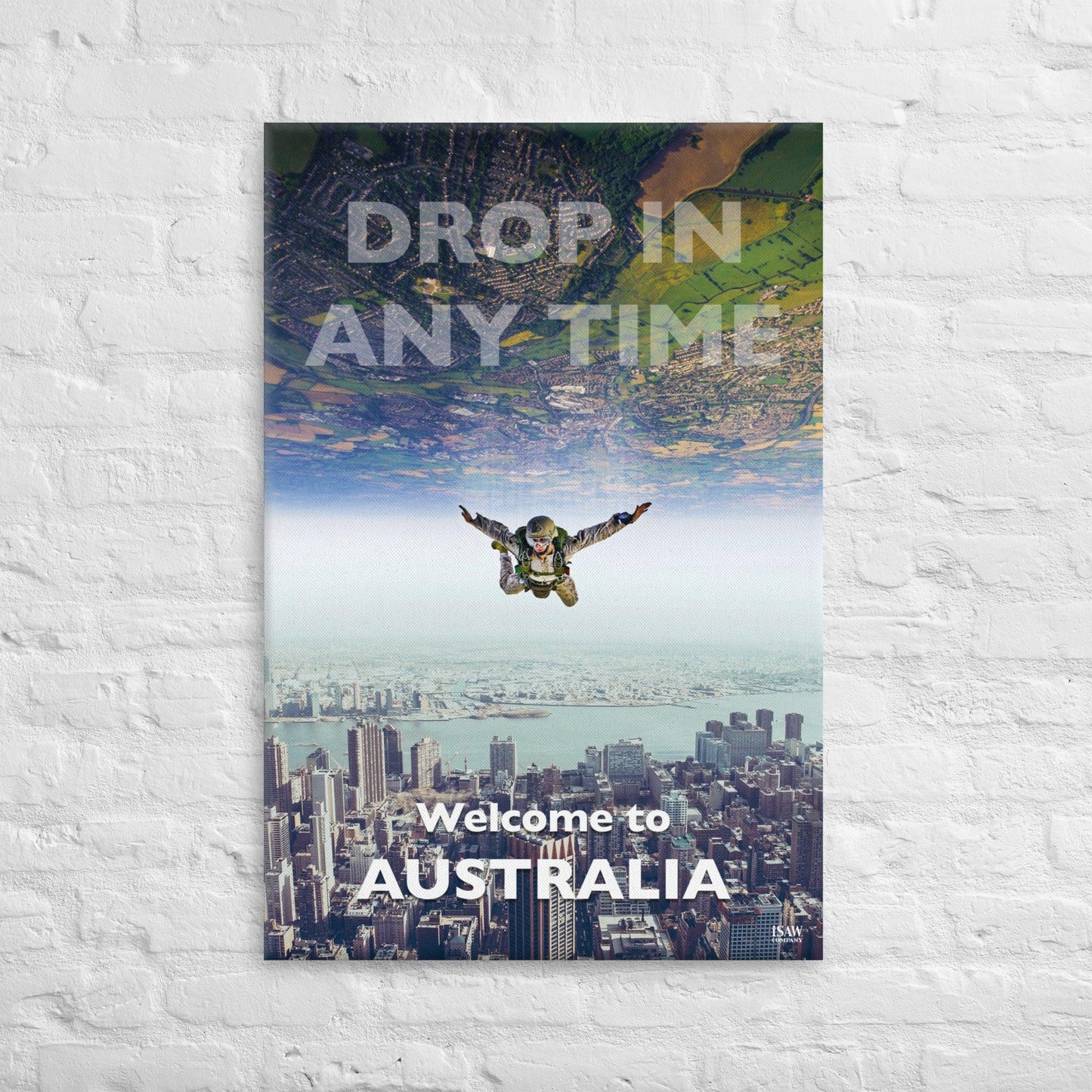 Welcome To Australia - Canvas Print - iSAW Company