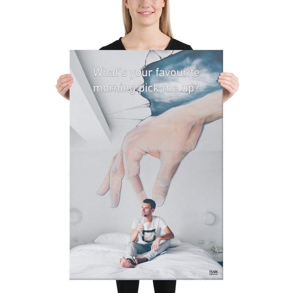 What's Your Favourite Morning Pick Me Up - Canvas Print - iSAW Company