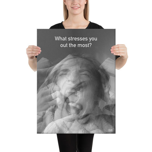 What Stresses You Out The Most - Canvas Print - iSAW Company