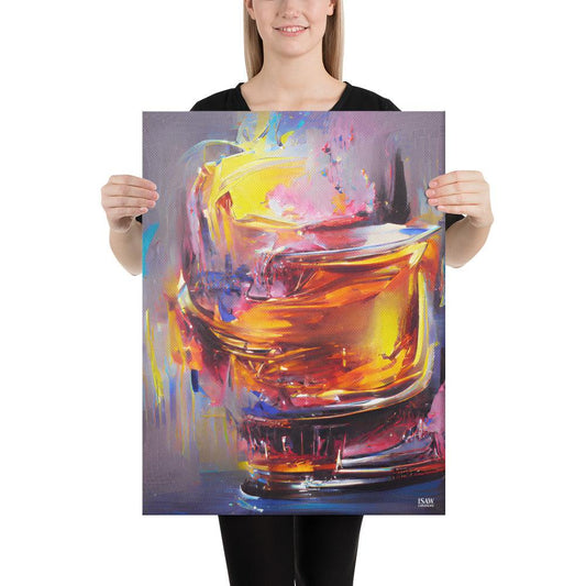 Whisky Splash - Canvas Print - iSAW Company
