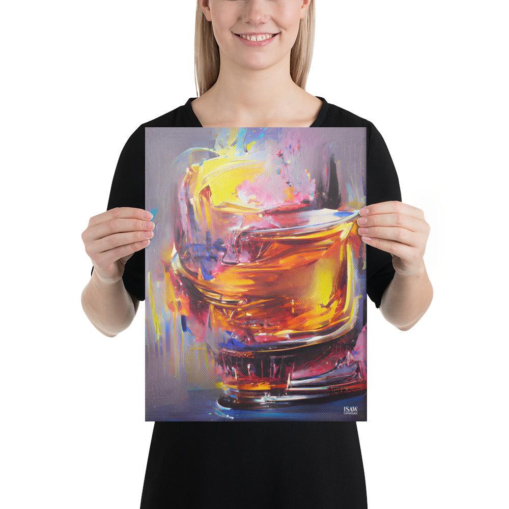 Whisky Splash - Canvas Print - iSAW Company