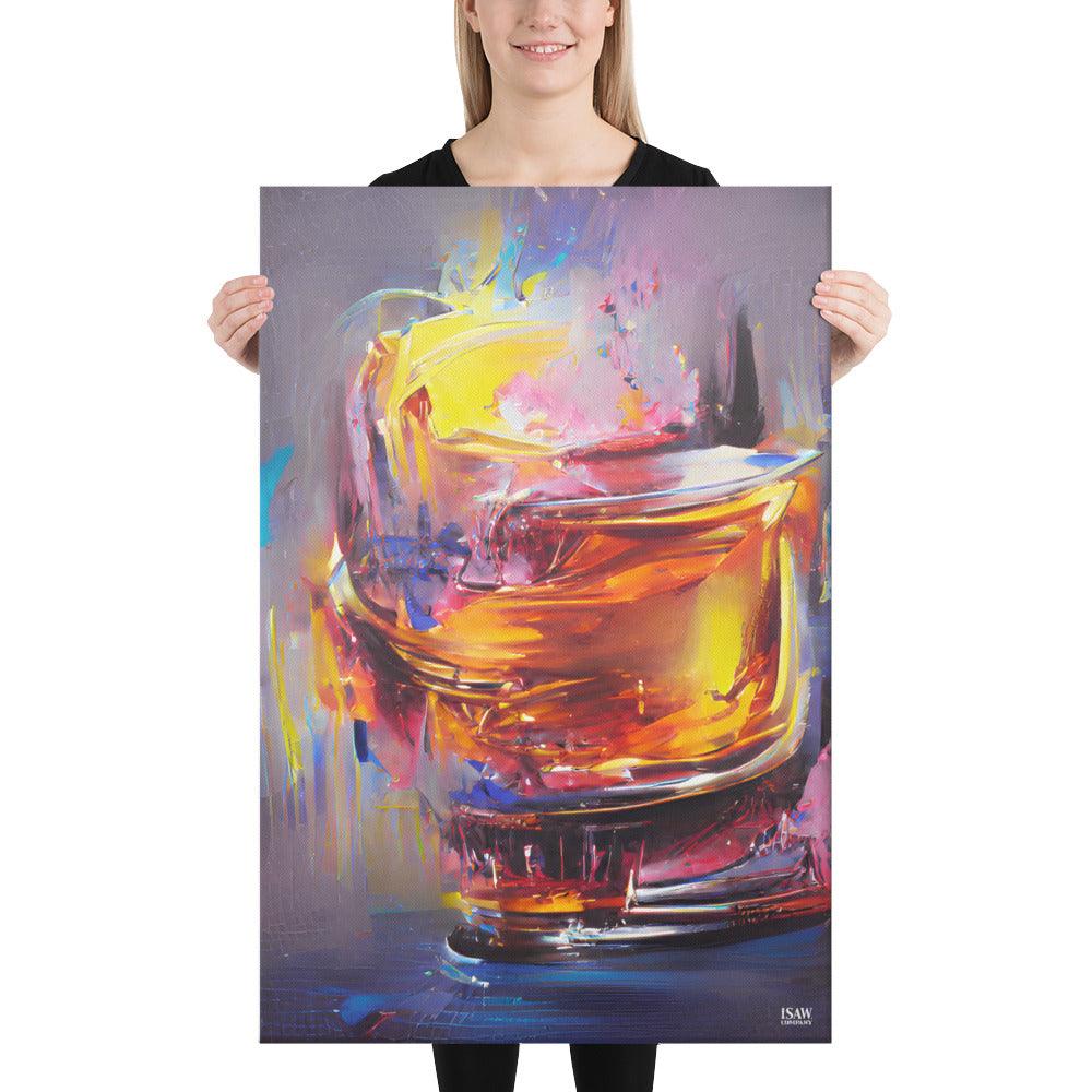 Whisky Splash - Canvas Print - iSAW Company