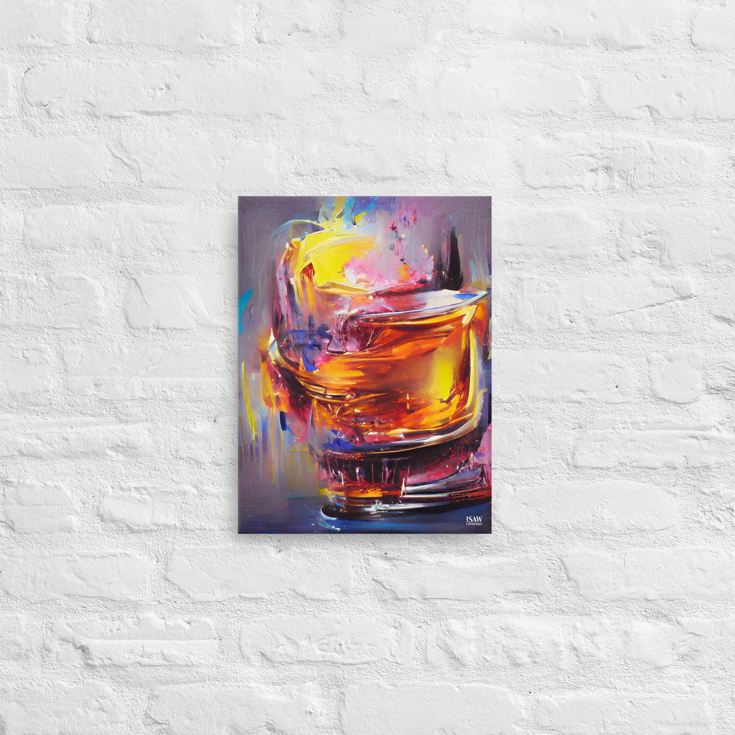 Whisky Splash - Canvas Print - iSAW Company