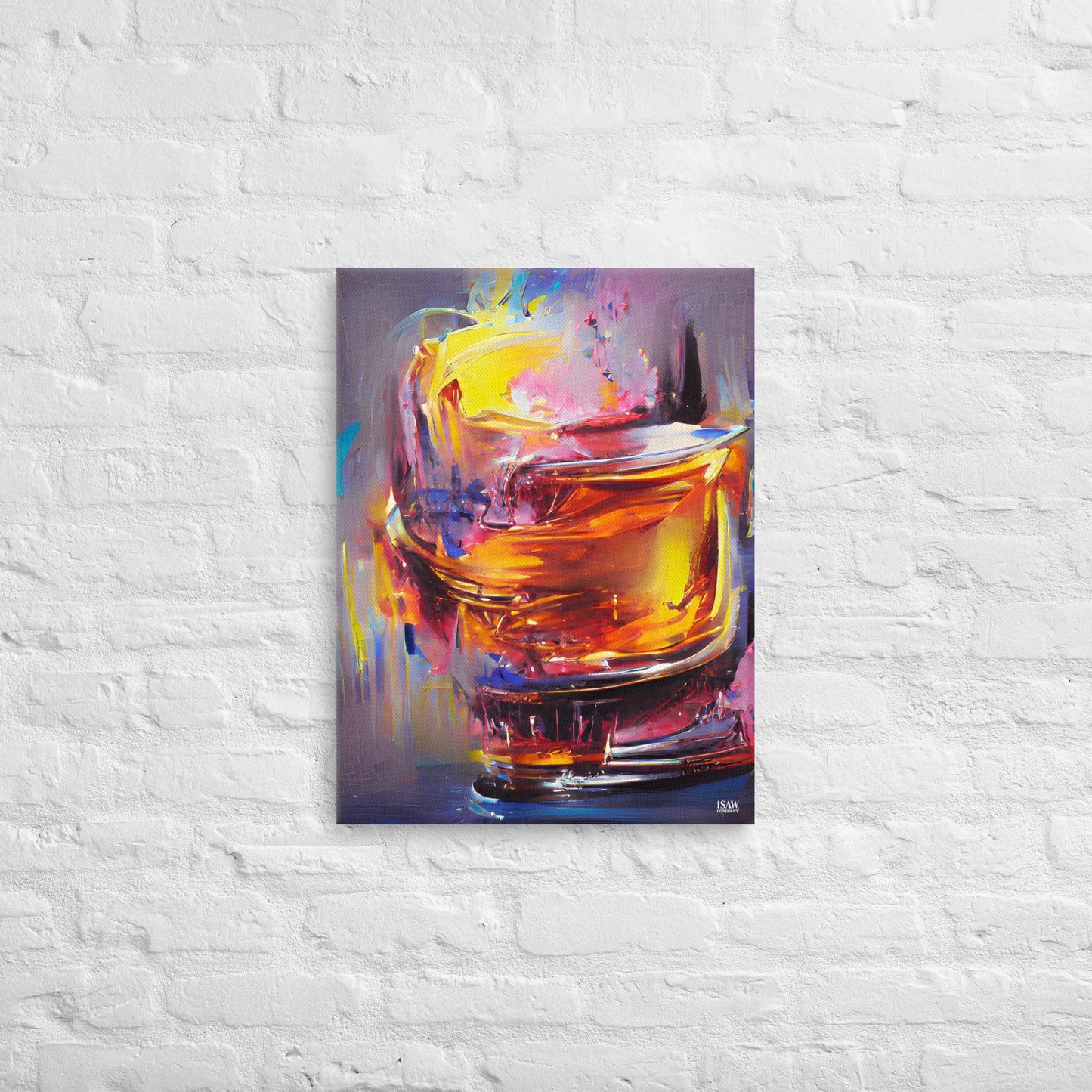 Whisky Splash - Canvas Print - iSAW Company