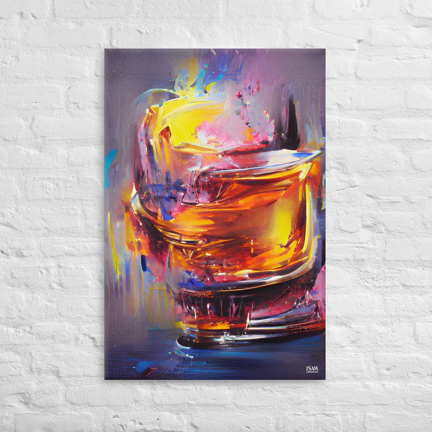 Whisky Splash - Canvas Print - iSAW Company