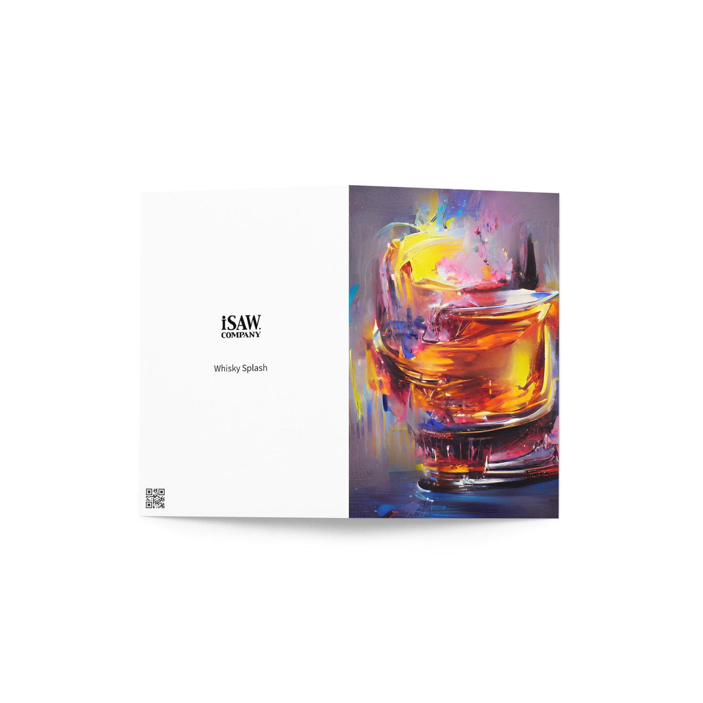 Whisky Splash - Note Card - iSAW Company