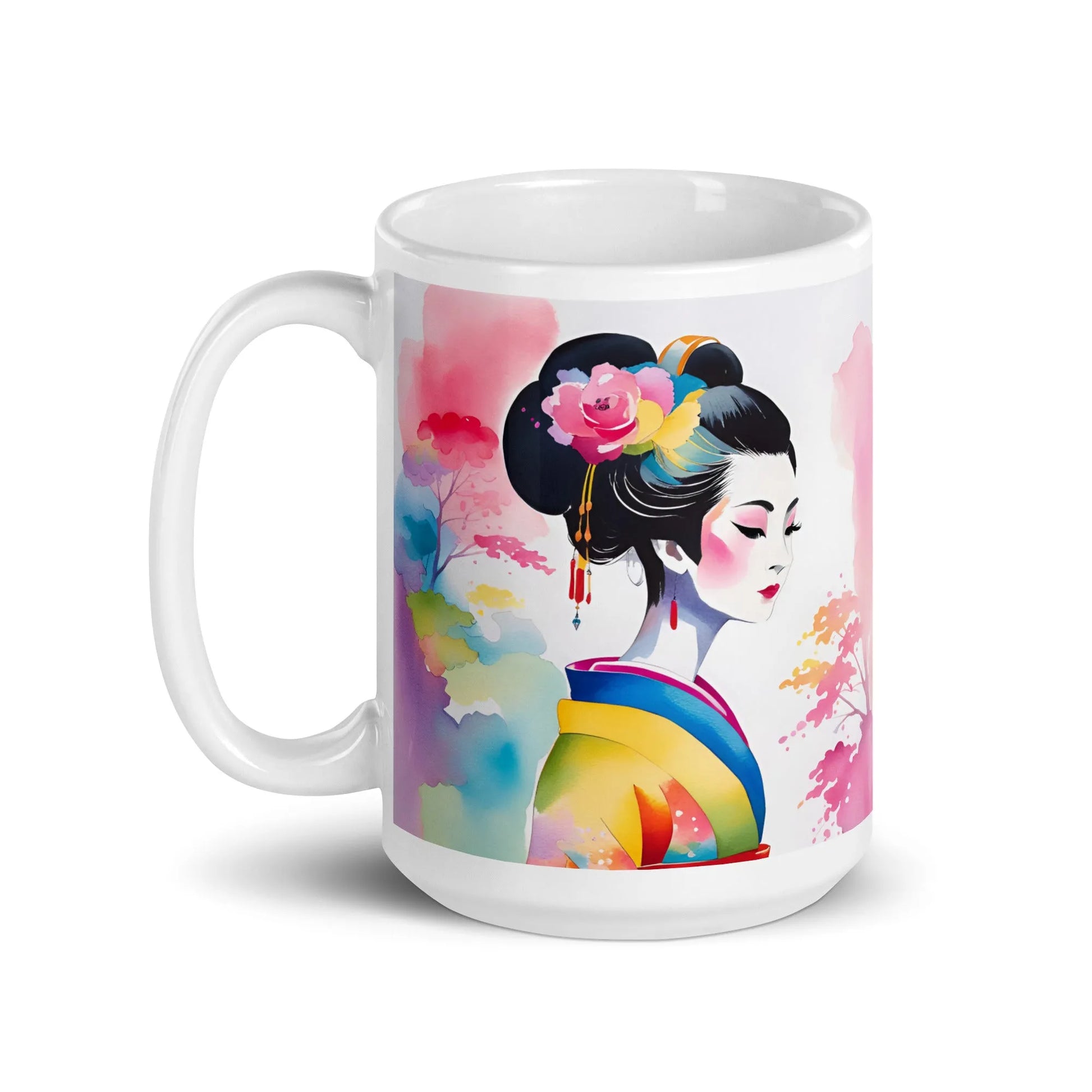 Geisha Girl - White Mug - iSAW Company