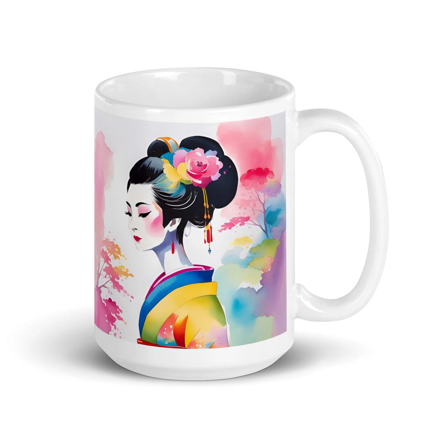 Geisha Girl - White Mug - iSAW Company