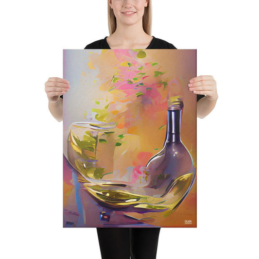 Wine Flies When You're Having Fun - Canvas Print - iSAW Company